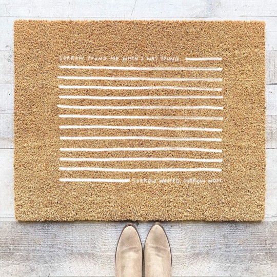 Discover Sorrow - The National - whiteSorrow - The National - white Coir Doormats