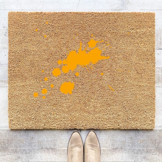 Discover orange splash Coir Doormats