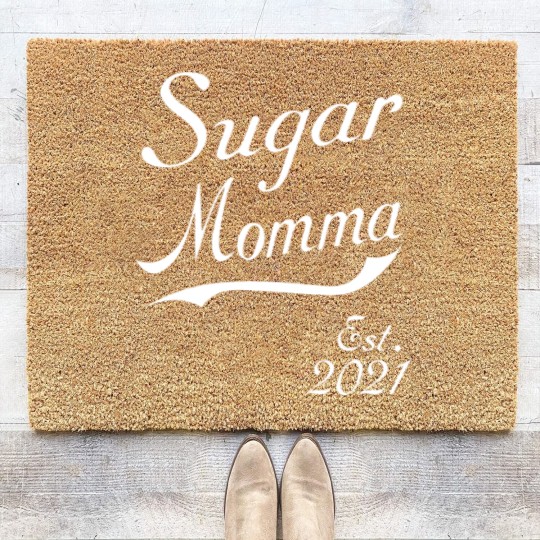 Discover Women'S Sugar Momma Established 2021 Coir Doormats