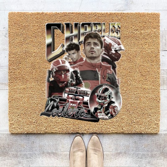 Discover Charles Leclerc 90s Vintage, Charles Leclerc Bootleg Coir Doormats, Charles Leclerc Coir Doormats