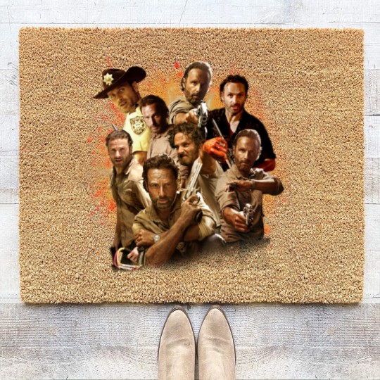 Discover Shop Rick-Grimes Walking Show-Dead Big-Fans New-World-Tour Customized Coir Doormats HoodieSweaterLong SleeveTank TopPremium Coir Doormats Coir Doormats