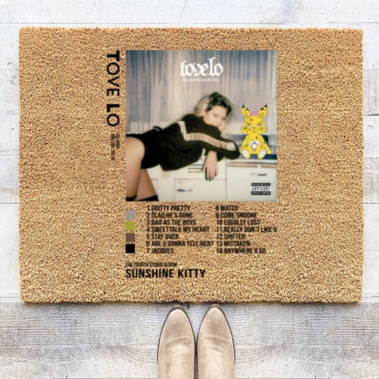 Discover Tove Lo Sunshine Kitty Album  Poster Coir Doormats