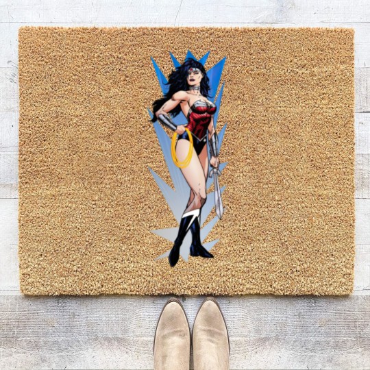 Discover Wonder Woman & Sword Coir Doormats