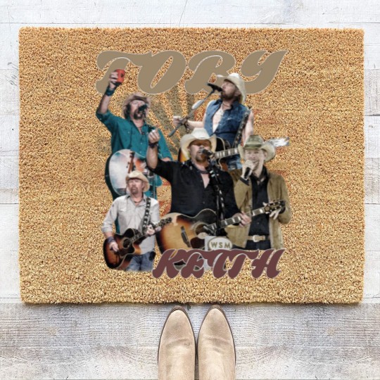 Discover Toby Keith Vintage Coir Doormats, Toby Keith Country Music Coir Doormats, Memorial Toby Retro