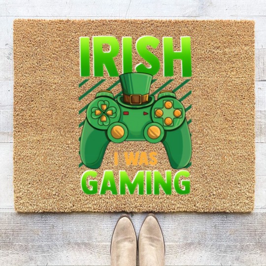Discover Irish I Was Gaming Coir Doormats