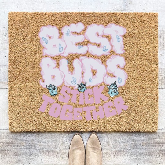 Discover Best Buds Unisex Coir Doormats, Coir Doormats, Coir Doormats Match Jordan 5 Retro Easter 2022