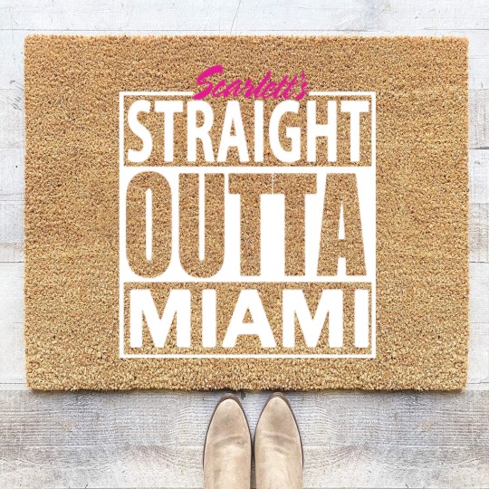 Discover Straight Outta Miami Coir Doormats