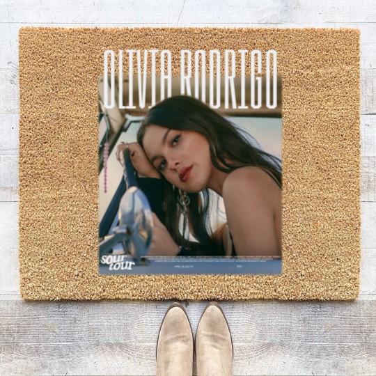 Discover Meet Olivia Rodrigo Sour Tour Coir Doormats, Olivia Rodrigo Coir Doormats