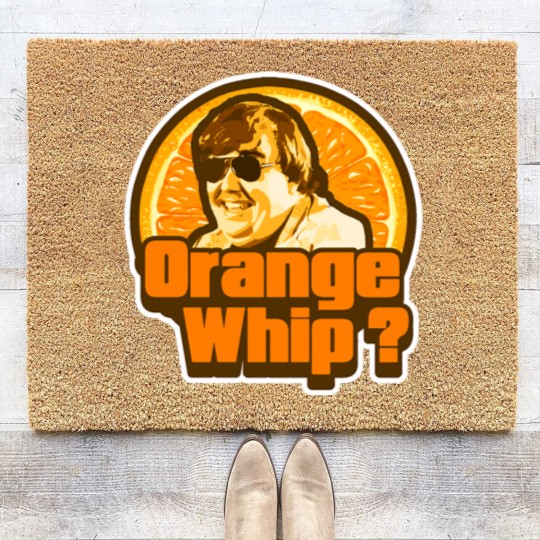 Discover Orange Whip Coir Doormats
