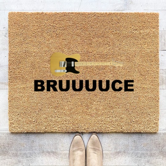 Discover Bruuuuce Classic Coir Doormats, Bruce Springsteen Tour Coir Doormats