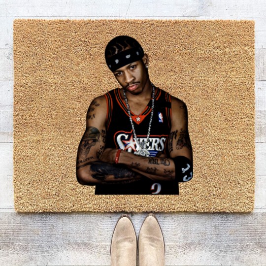 Discover Allen Iverson Coir Doormats, Rare The Answer Rap Coir Doormats Vintage Style Graphic Print