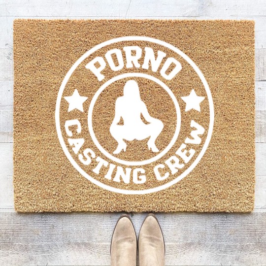 Discover Porno Casting Crew Dirty Jokes Sexy Pornstar Adult Coir Doormats