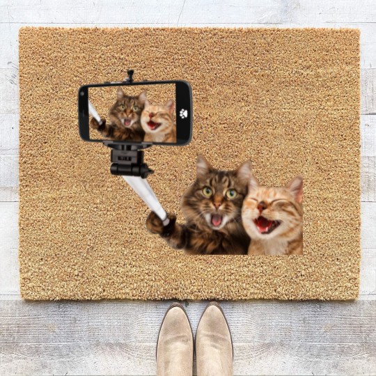 Discover CATS SELFIE PHOTO Coir Doormats