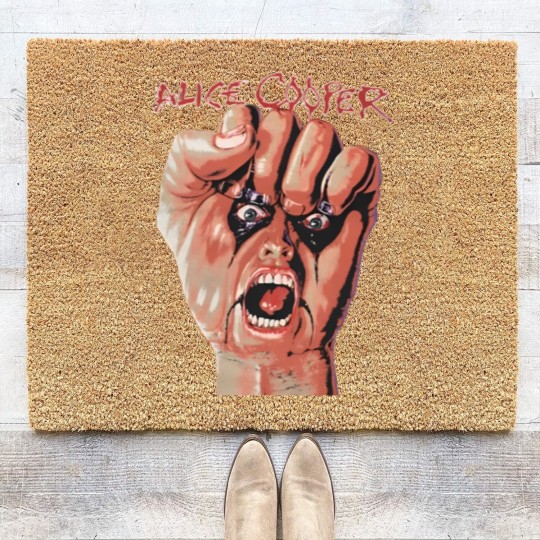 Discover Alice Cooper Tour Rock Music Coir Doormats, Alice Cooper, Raise Your Fist and Yell Coir Doormats