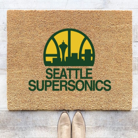 Discover Supersonics Seattle Coir Doormats