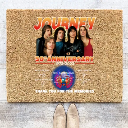 Discover Journey Freedom Tour 2023 50th Anniversary Signature Coir Doormats