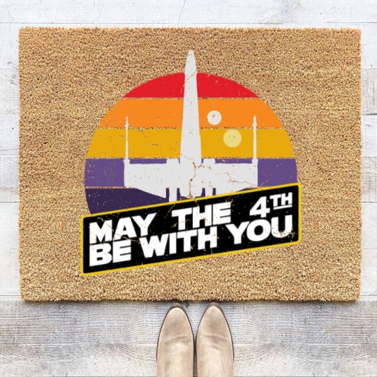 Discover May the 4th be with you, my the fourth be with you Coir Doormats