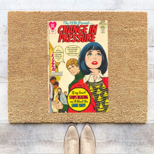 Discover The 1975 Pressure Vintage Comic Coir Doormats