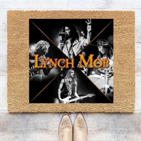 Discover Lynch Mob World Tour Coir Doormats, Vintage Lynch Mob Band Coir Doormats, Retro Lynch Mob Band Coir Doormats