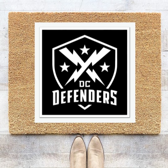 Discover dc defenders black dark Coir Doormats