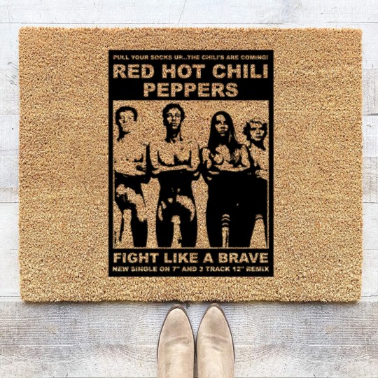 Discover Red Hot Chili 90s Vintage Style Unisex Coir Doormats, RHCP Coir Doormats
