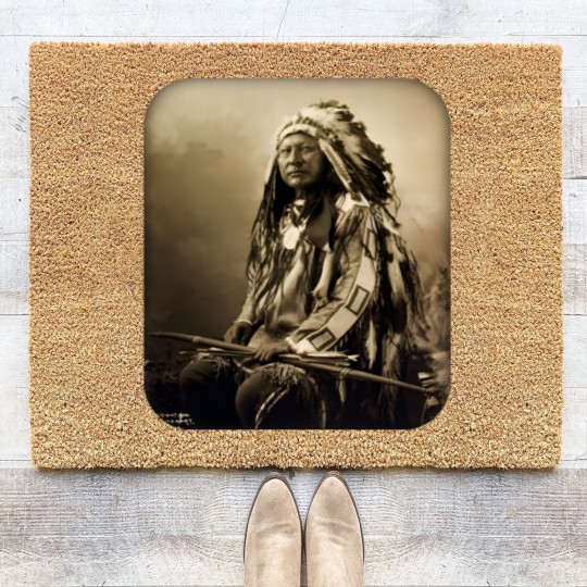 Discover Chief Spotted Elk Lakota Sioux Native American Indian - Native American - Coir Doormats
