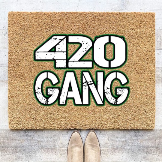Discover 420 Gang Marijuanaa Gift 420 Gang Marijuanaa Gift Coir Doormats