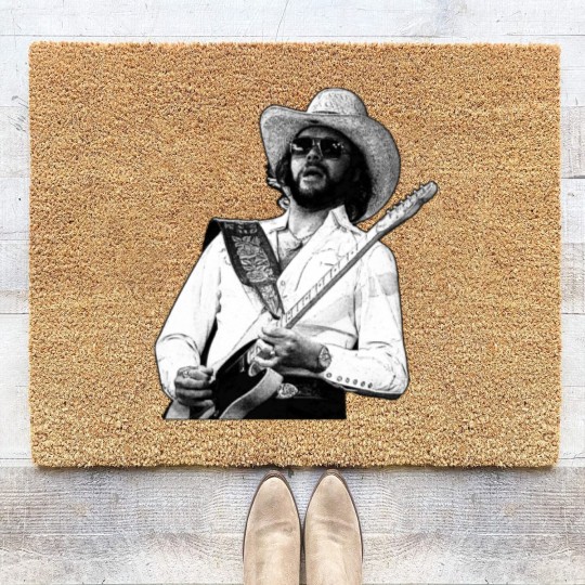 Discover Hank Williams jr. Retro - Hank Williams Jr - Coir Doormats