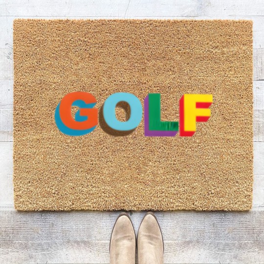 Discover Multi color 3D Golf Wang Coir Doormats