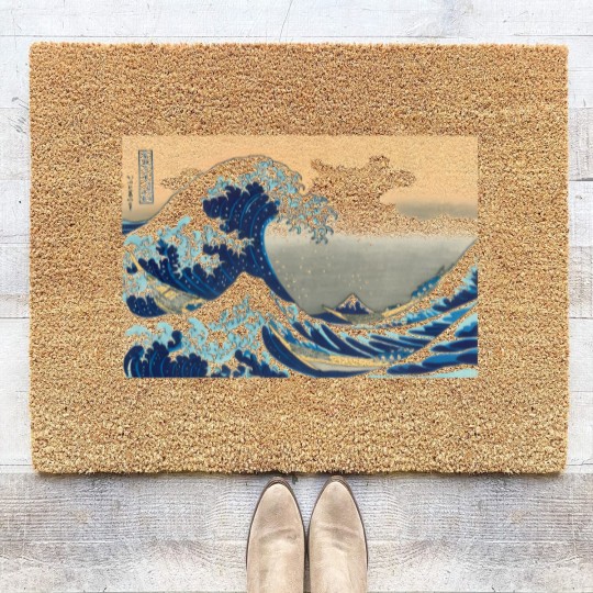 Discover Hokusai great wave Coir Doormats