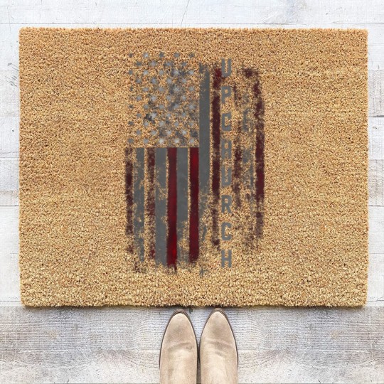 Discover upchurch family american flag t Coir Doormats