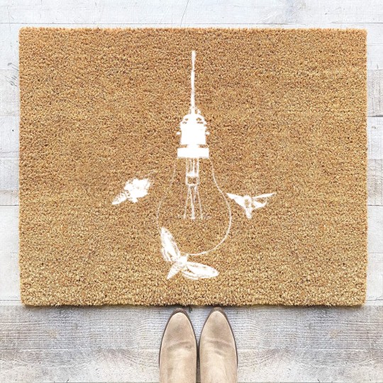 Discover Moths Beat Themselves to Death Against the Lights - Modest Mouse - Coir Doormats