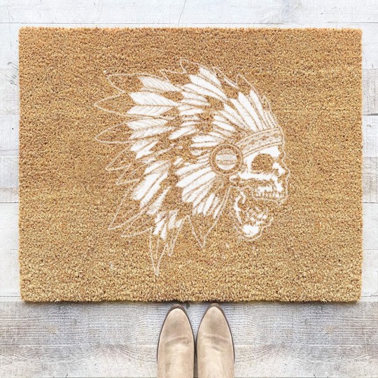 Discover skull native Coir Doormats