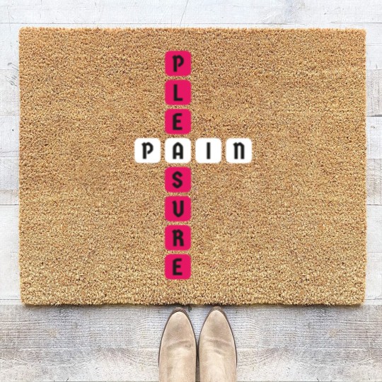 Discover BDSM Sub Dom Pleasure Pain Devot Dominant Fetish Coir Doormats
