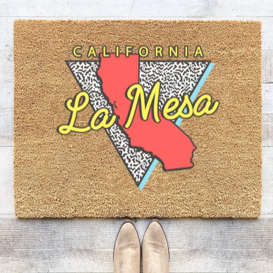 Discover La Mesa California Triangle - La Mesa - Coir Doormats