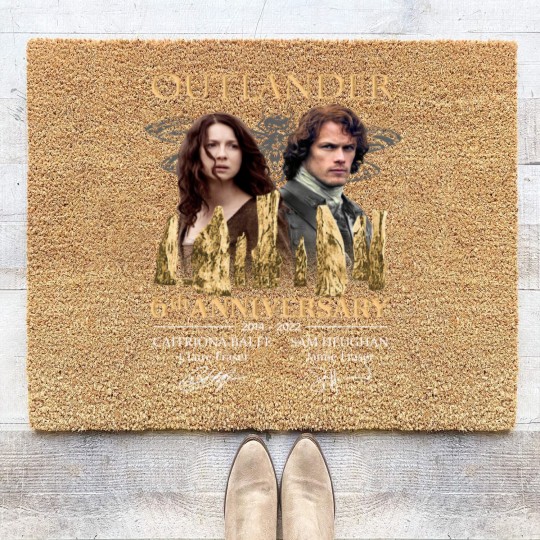 Discover Outlander 6th anniversary 2014-2022 Coir Doormats