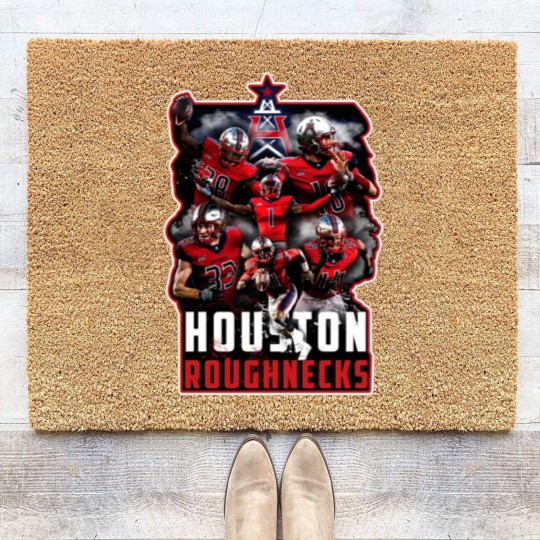 Discover Houston Roughnecks Coir Doormats