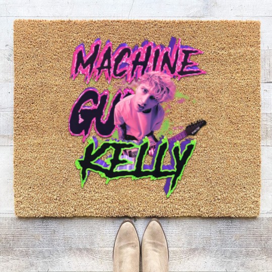 Discover MGK Coir Doormats, MGK Merch Coir Doormats, Machine Gunn Kelly Fan gift, Rap Coir Doormats,