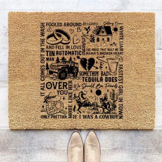 Discover Miranda Coir Doormats - Country Music Coir Doormats Women - lambert Tou