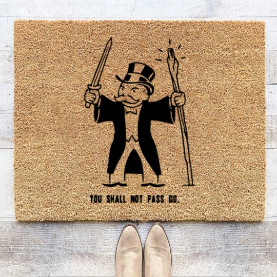 Discover You Shall Not Pass Go Coir Doormats