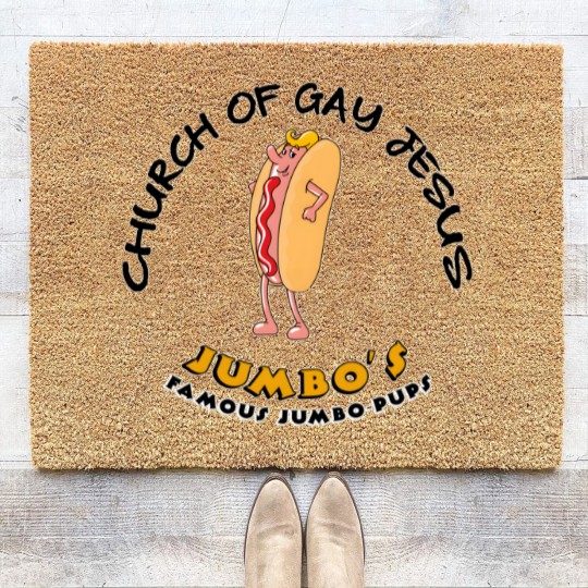 Discover Church Of Gay Jesus Shameless Coir Doormats