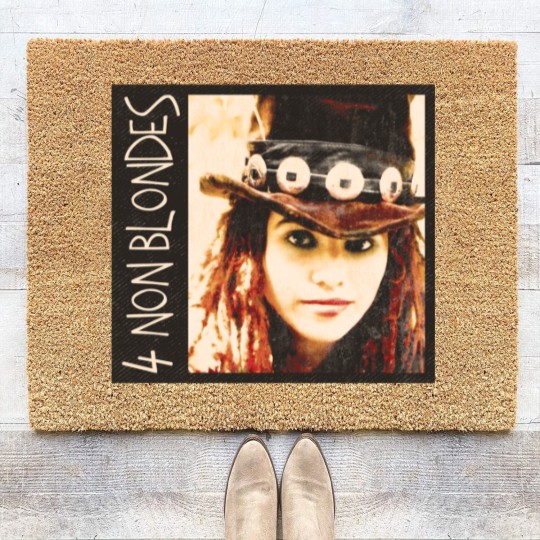 Discover 4 non blondes grunge vintage look alternative rock Coir Doormats design Coir Doormats