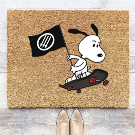 Discover Antifa anti-fascist dog Coir Doormats