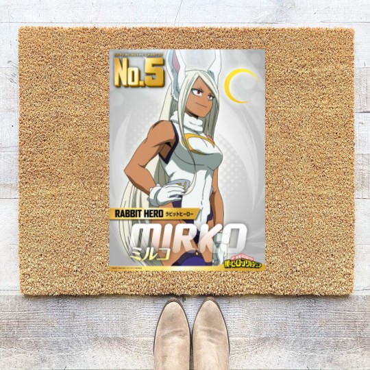 Discover Hero Mirko From Bnha Coir Doormats
