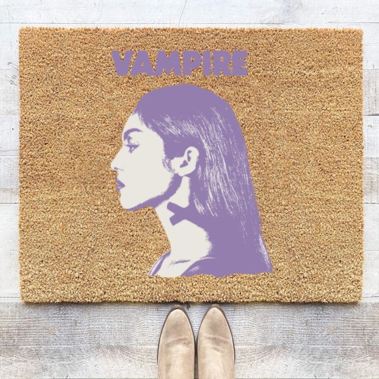Discover Vampire Olivia Rodrigo Coir Doormats, Olivia Rodrigo Vampire Merch Coir Doormats