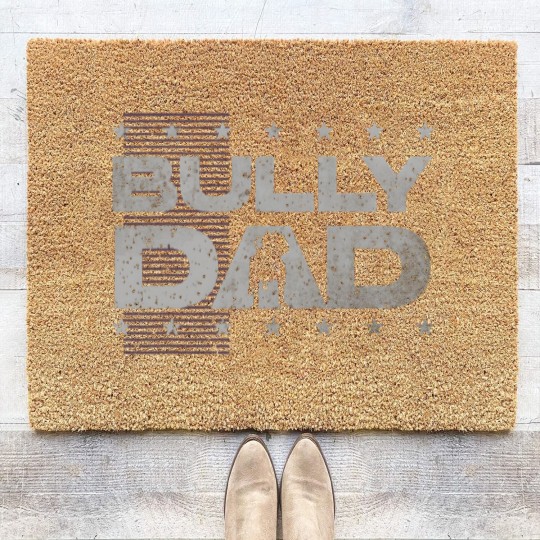 Discover Bully dog lover or american bulldog or American Bully Coir Doormats