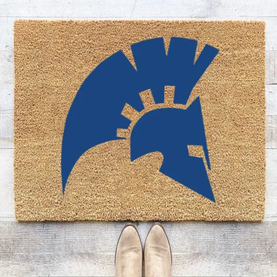 Discover Tacoma Community College Titans logo Coir Doormats