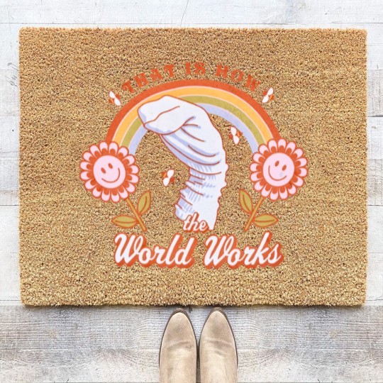 Discover Bo Burnham How The World Works Bo Burnham Merch Coir Doormats