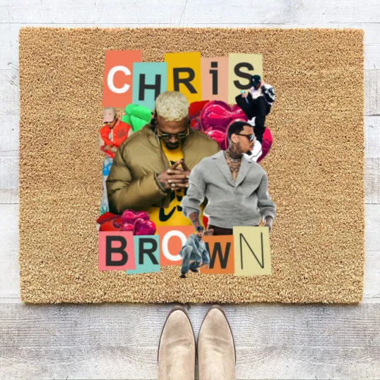 Discover Vintage Breezy Chris Brown Coir Doormats