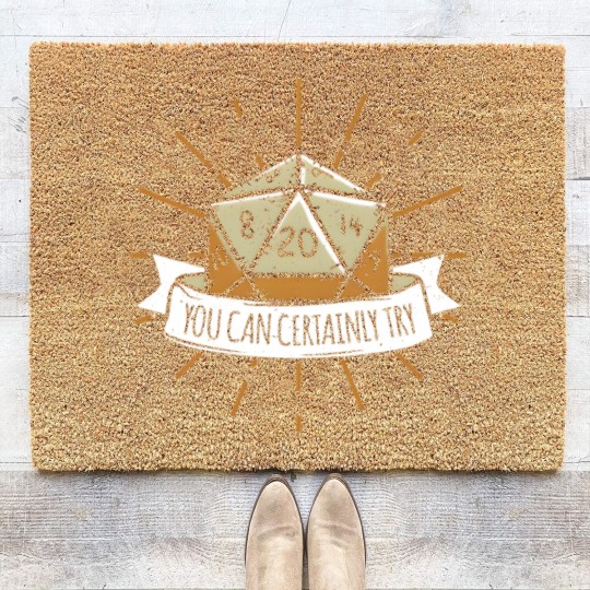 Discover You can Certainly Try Dragon Dice Wizard Gamer Coir Doormats